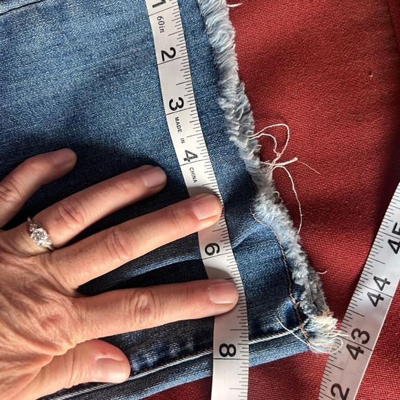 Tribal Blue Ankle Cropped Straight Jeans - Picture 4 of 5